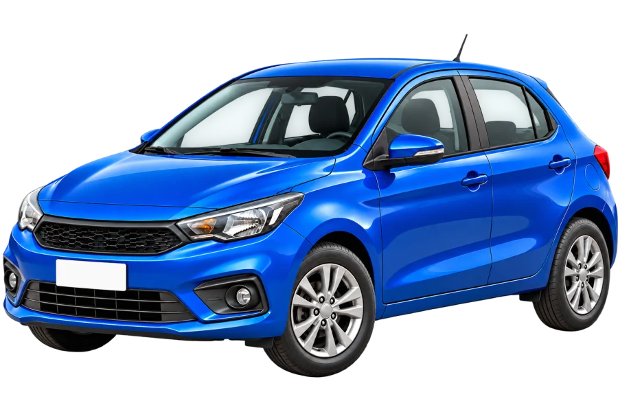 Carro hatch azul